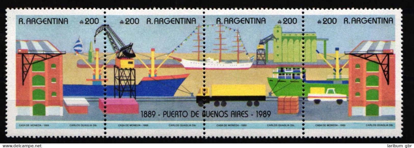 Argentinien 2008-2011 Postfrisch Viererstreifen / Schifffahrt #JH852 - Sonstige & Ohne Zuordnung