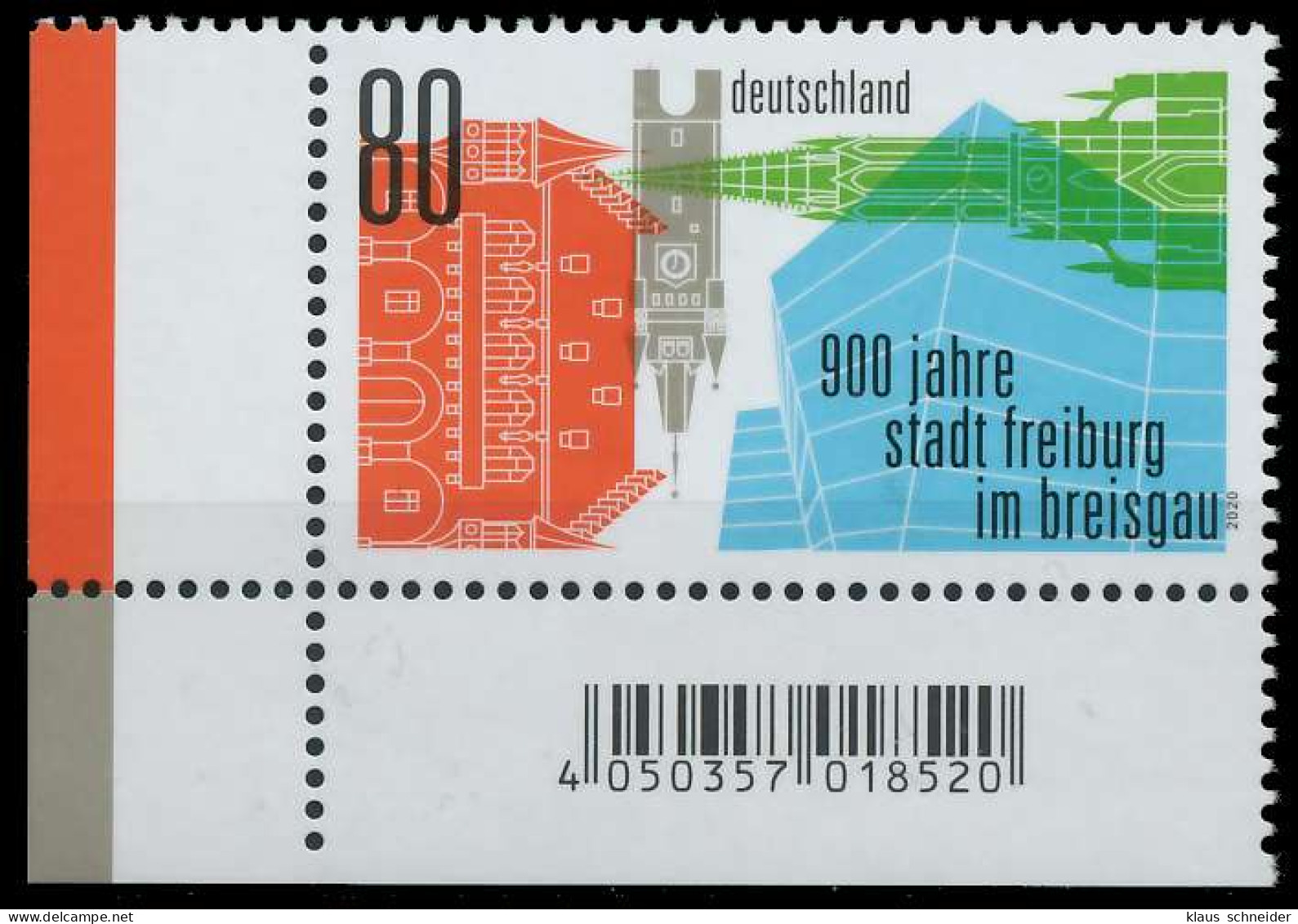 BRD BUND 2020 Nr 3553 Postfrisch ECKE-ULI SED35EE - Unused Stamps