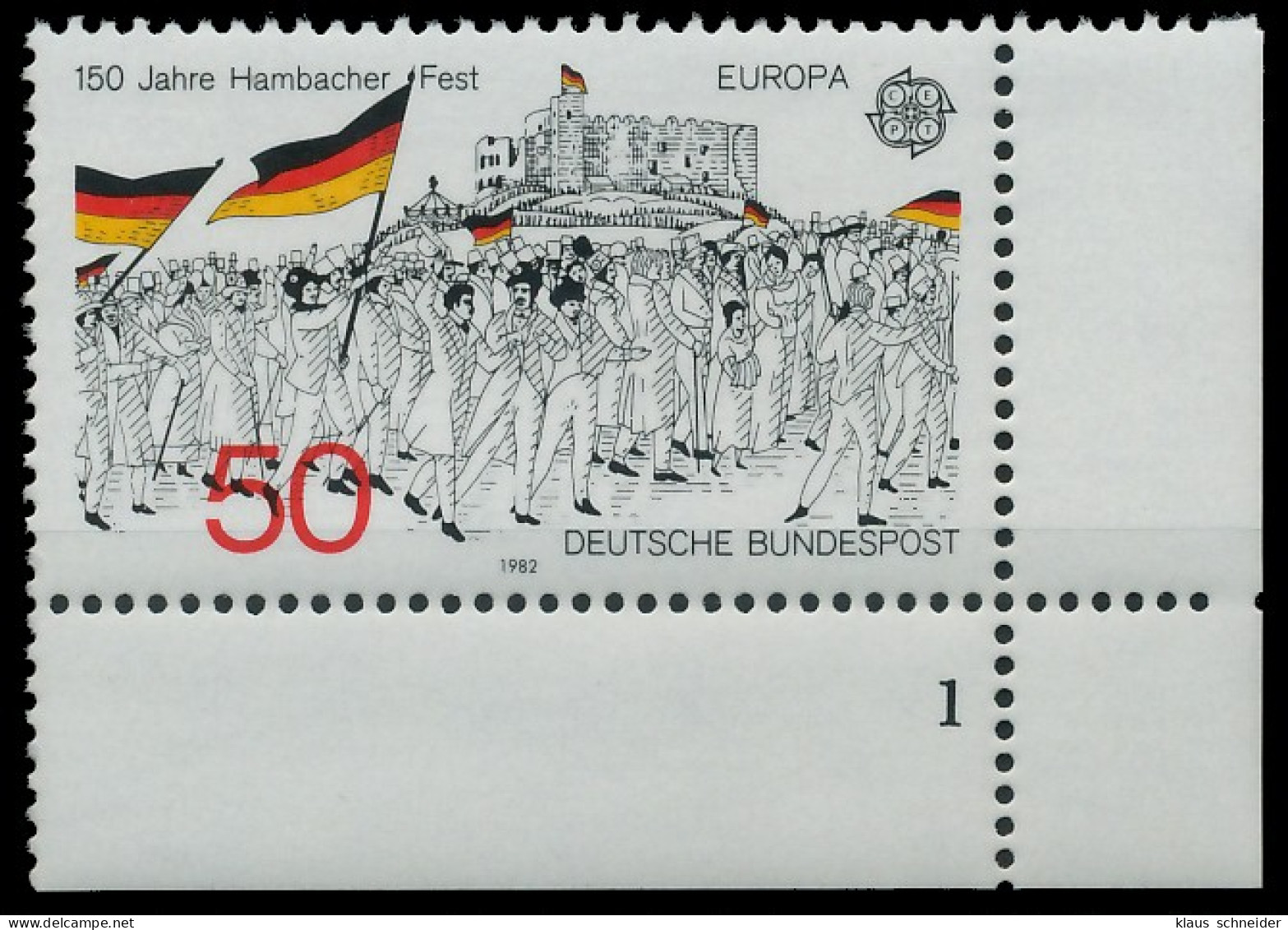 BRD BUND 1982 Nr 1130 Postfrisch FORMNUMMER 1 X3D6A3A - Unused Stamps