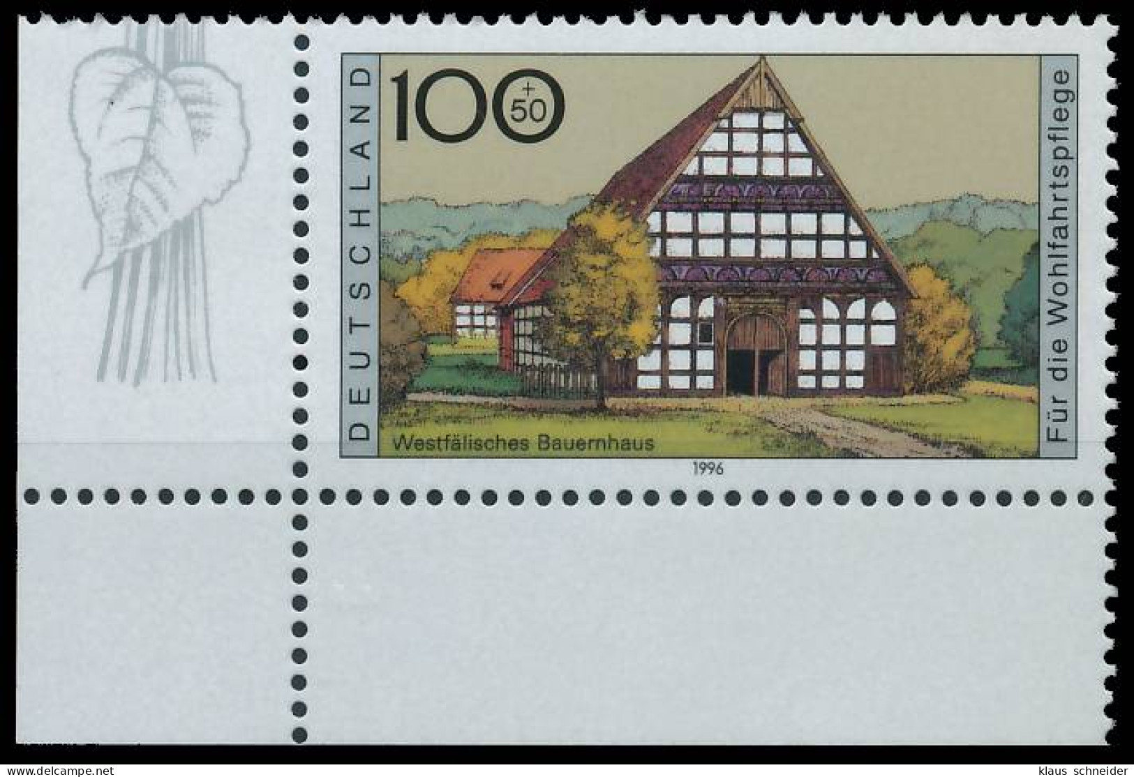 BRD BUND 1996 Nr 1886 Postfrisch ECKE-ULI X3DA182 - Ungebraucht