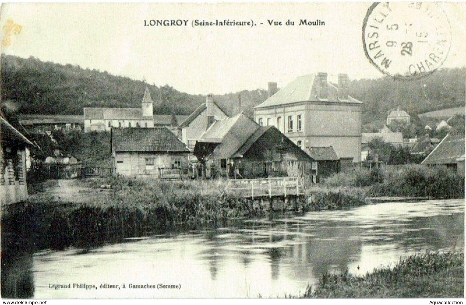 LONGROY LES GAMACHES. Lot 3 CP. Grande Rue. La Ballastière. Vue Du Moulin Sur La Bresle. - Eu