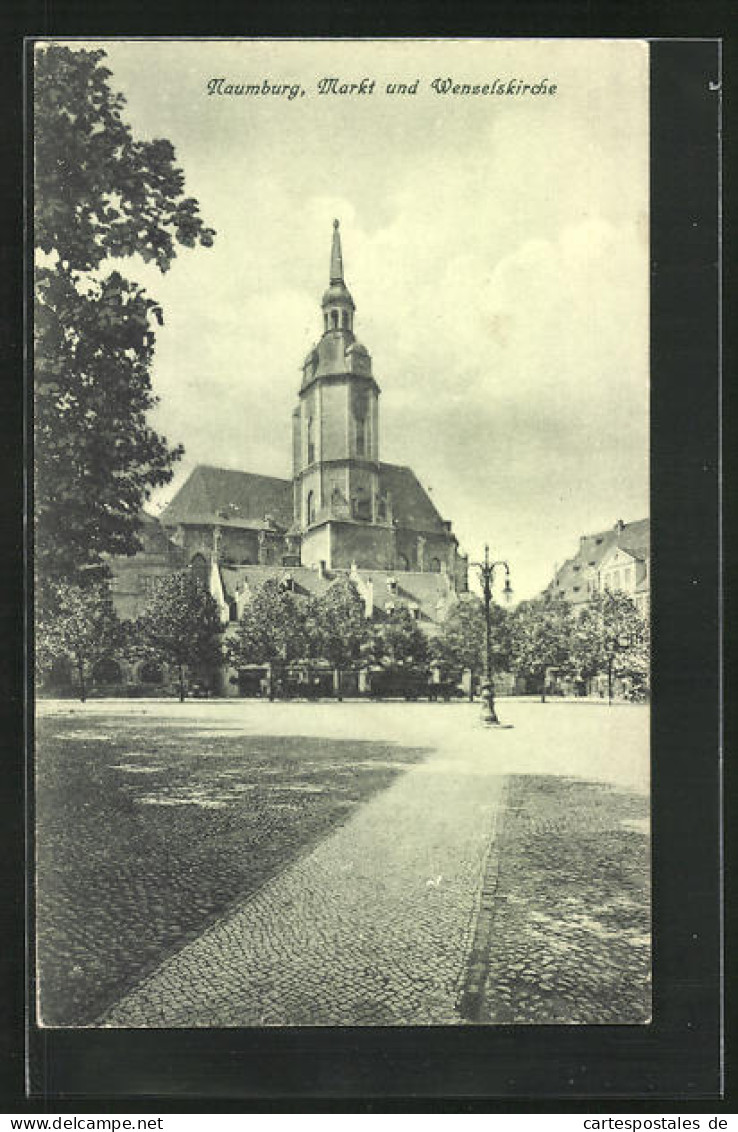 AK Naumburg A. S., Markt Und Wenzelskirche  - Naumburg (Saale)