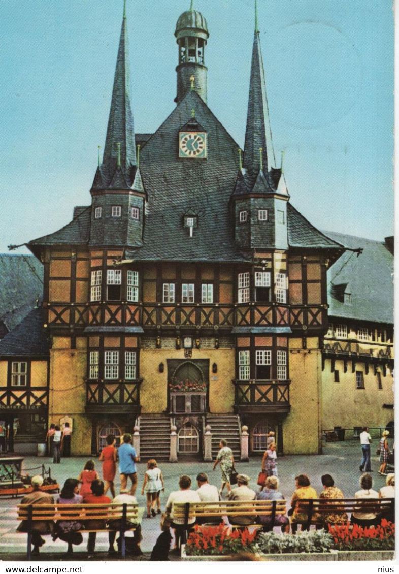 Germany Deutschland DDR 1981 Wernigerode Rathaus - Wernigerode