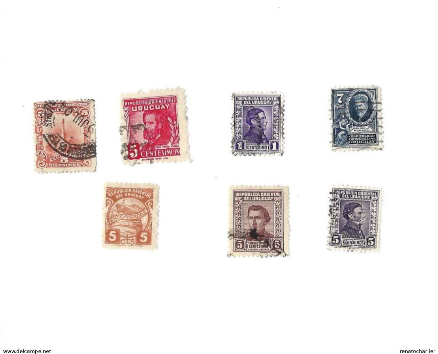 Collection De 50 Timbres  MNH Et Oblitérés. - Uruguay