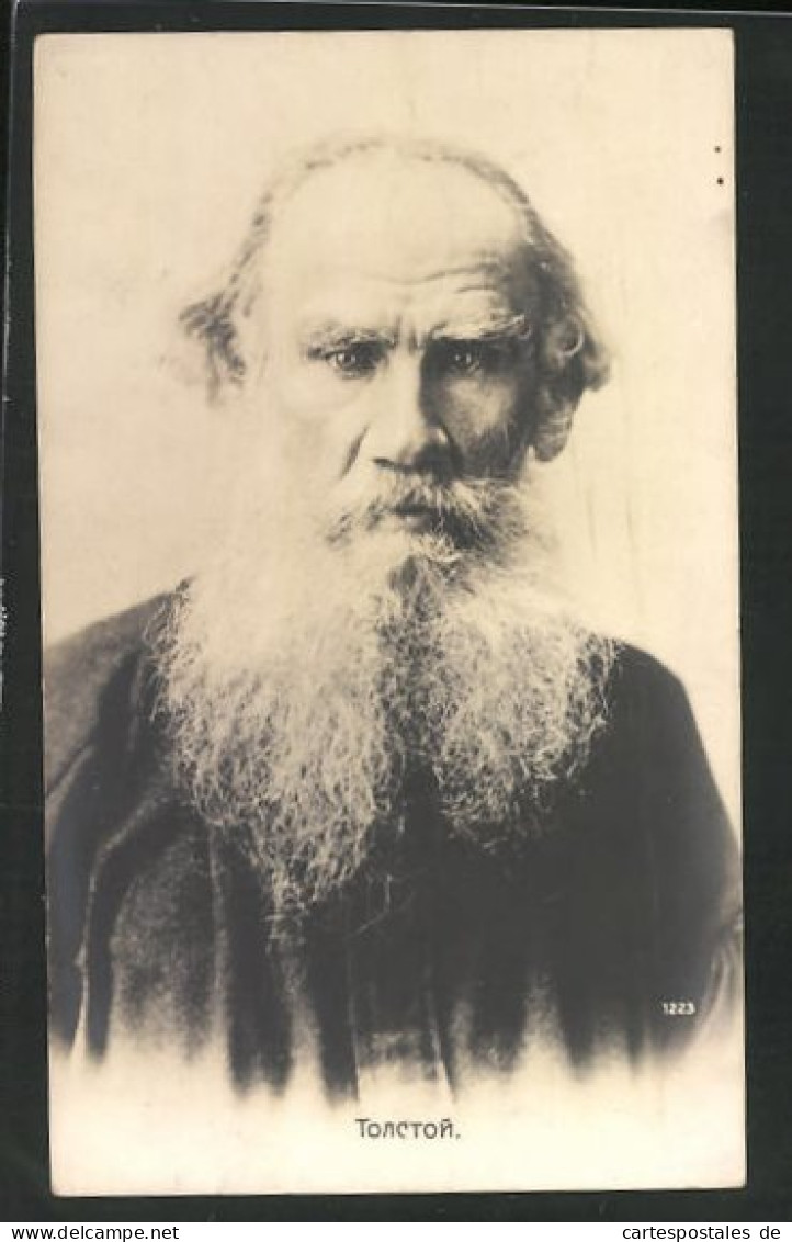 AK Portrait Von Lew Nikolajewitsch Tolstoi  - Ecrivains