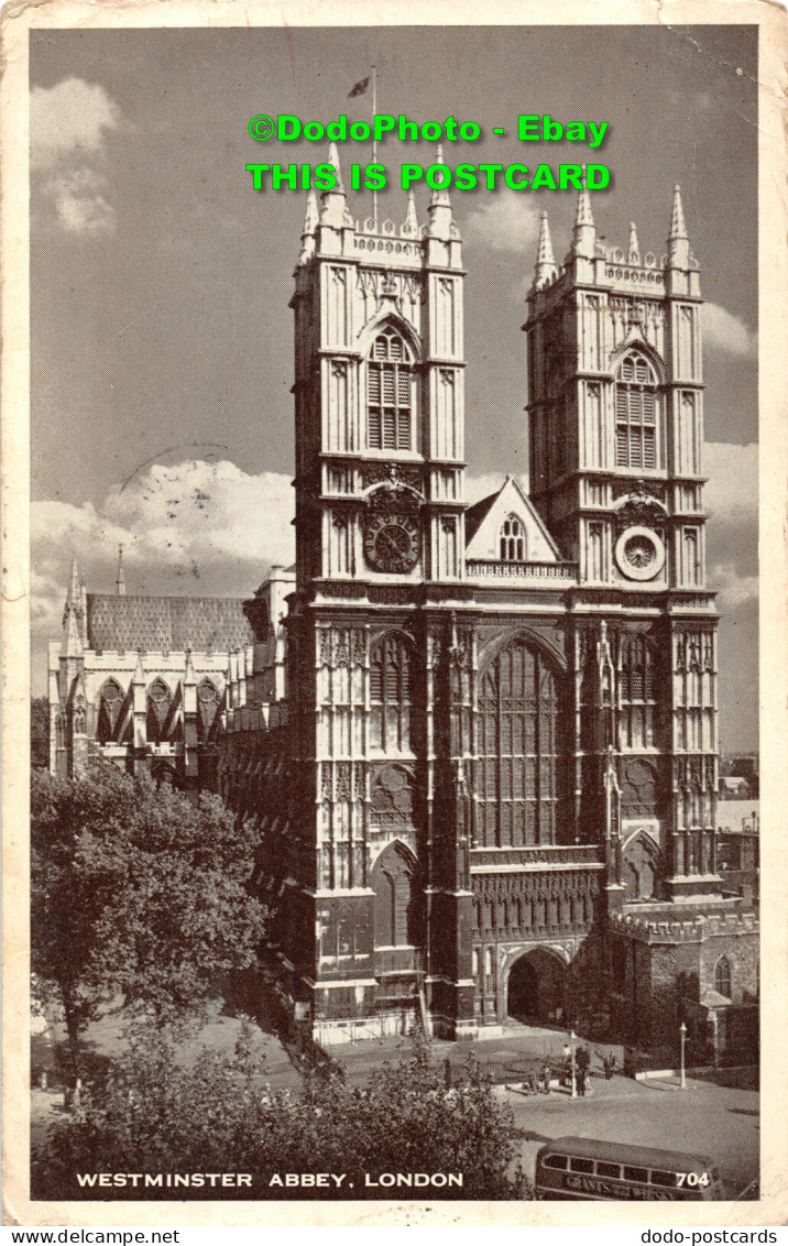 R452485 London. Westminster Abbey. Postcard. 1954 - Andere & Zonder Classificatie