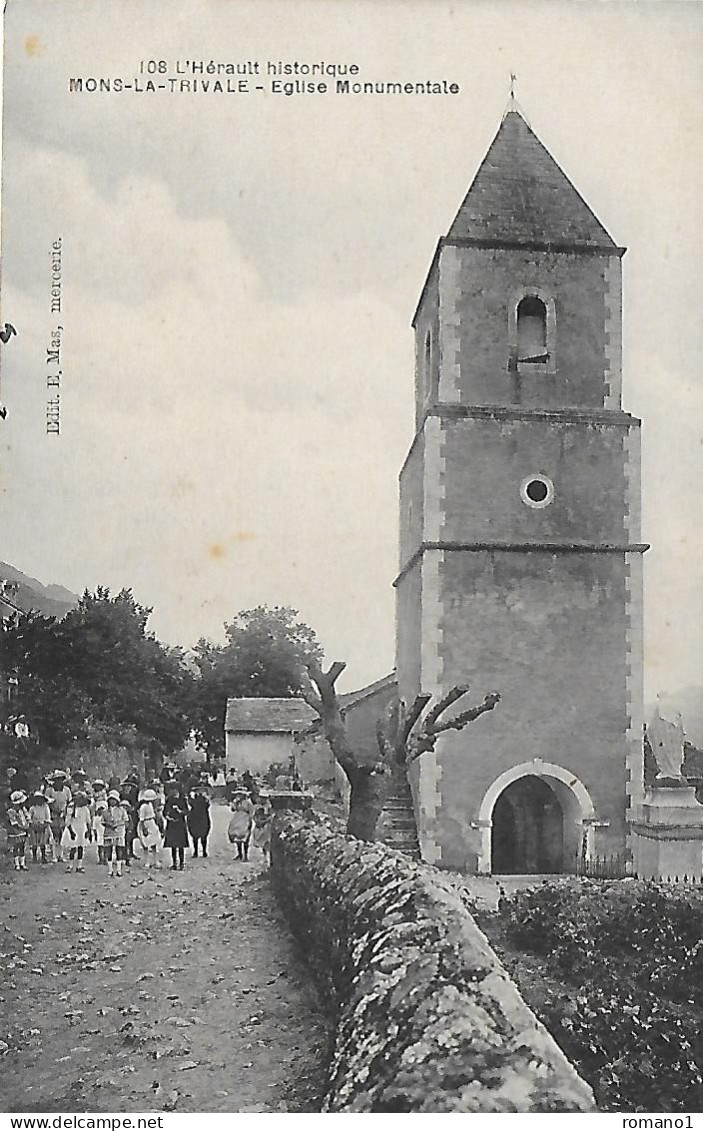 34)   MONS  La  TRIVALE -  Eglise Monumentale - Sonstige & Ohne Zuordnung