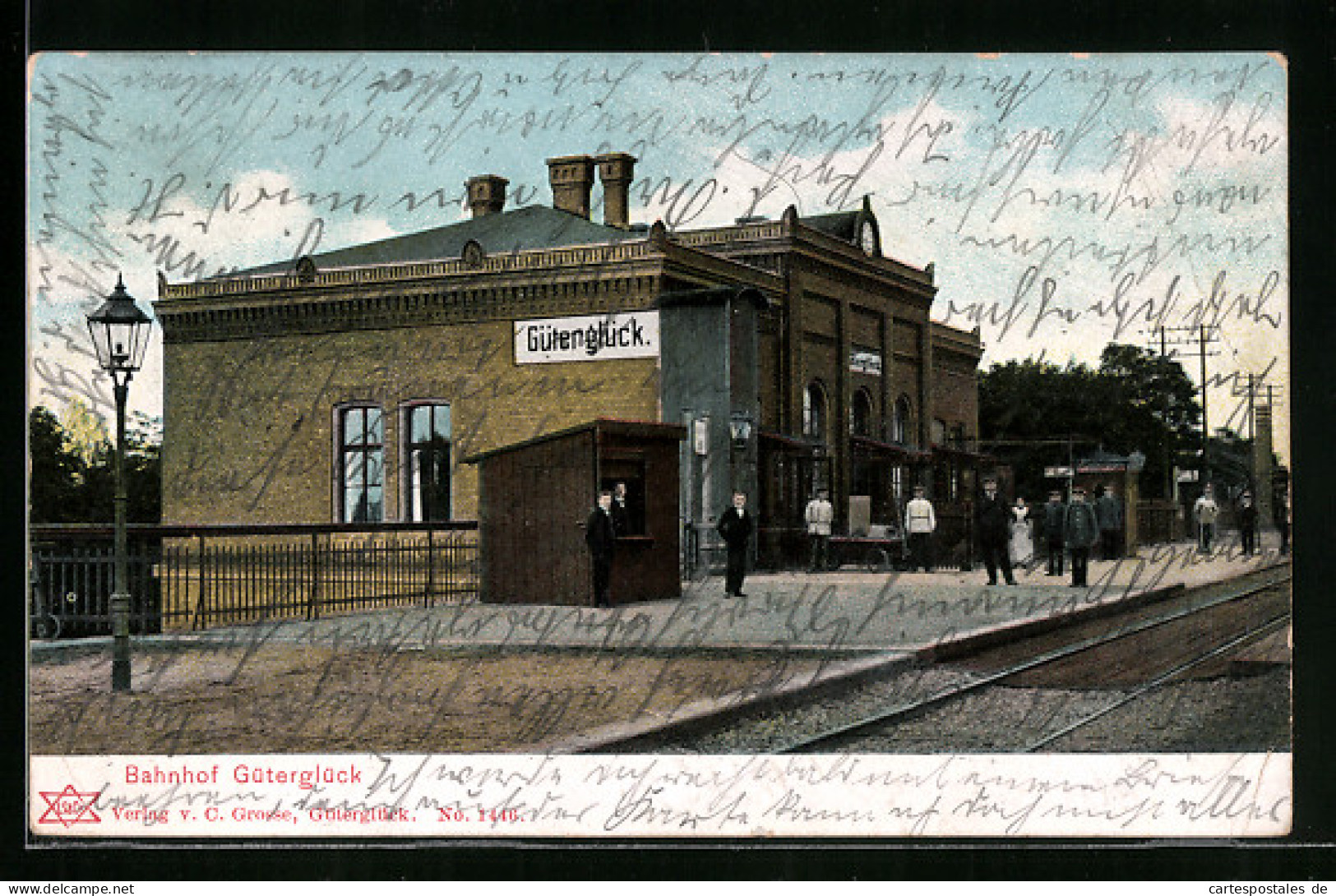 AK Güterglück, Bahnhof Von Der Gleisseite  - Other & Unclassified