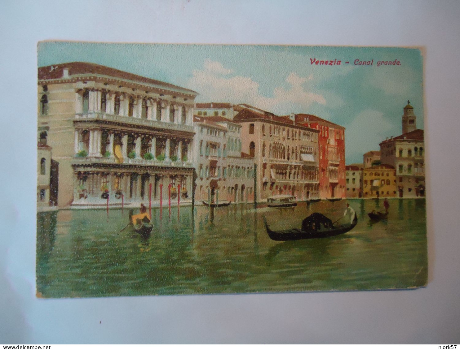 ITALY POSTCARDS  VENEZIA CANAL  1916 STAMPS - Other & Unclassified