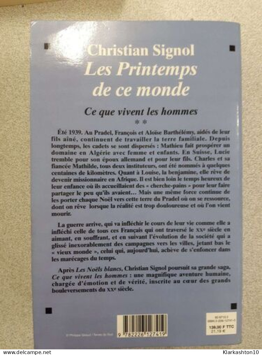 Les Printemps De Ce Monde - Autres & Non Classés