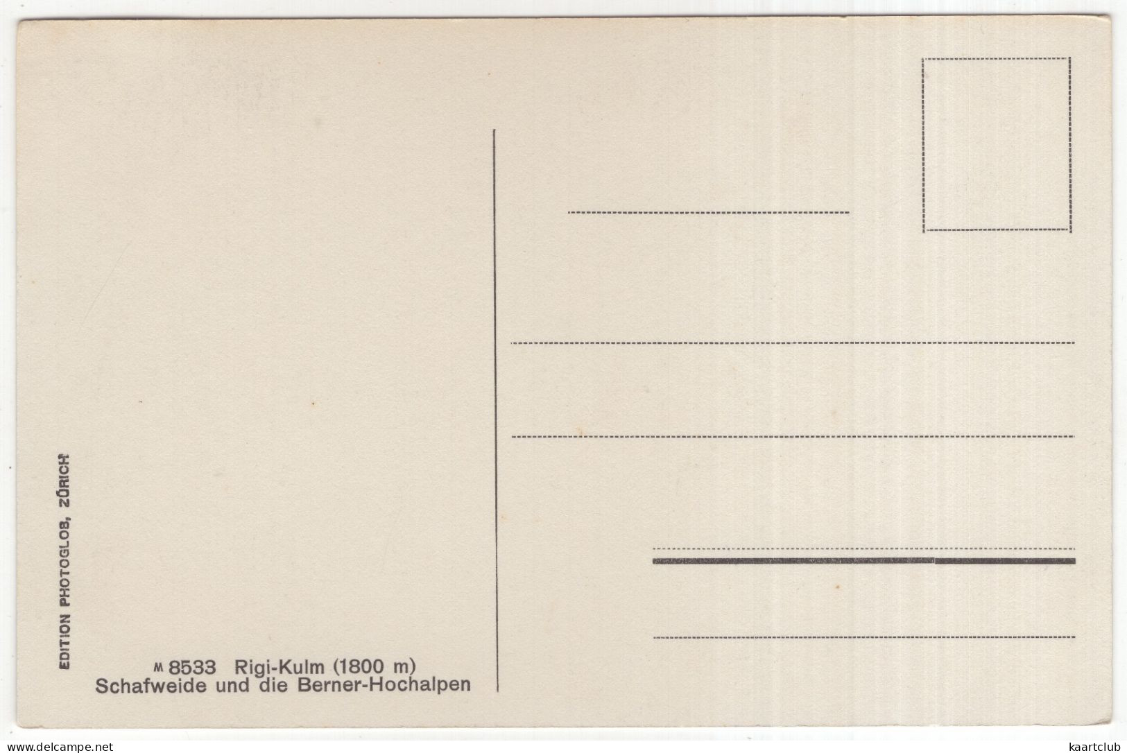 M 8588  Rigi-Kulm (1800 M) - Schafweide Und Die Berner-Hochalpen - (Schweiz/Suisse/Switzerland) - Sheep/Mouton/Schäfe - Andere & Zonder Classificatie