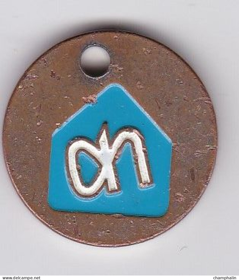 Jeton De Caddie En Métal - Pays-Bas - Ah - Supermarchés Albert Hein - Trolley Token/Shopping Trolley Chip