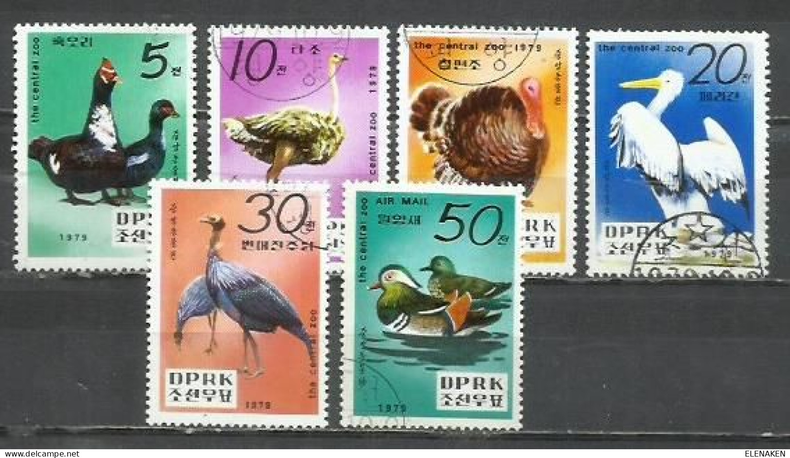 2650- 2 SERIES COMPLETAS COREA AVES 1979 Nº 1543/1547+ AEREOS A12 - Altri & Non Classificati