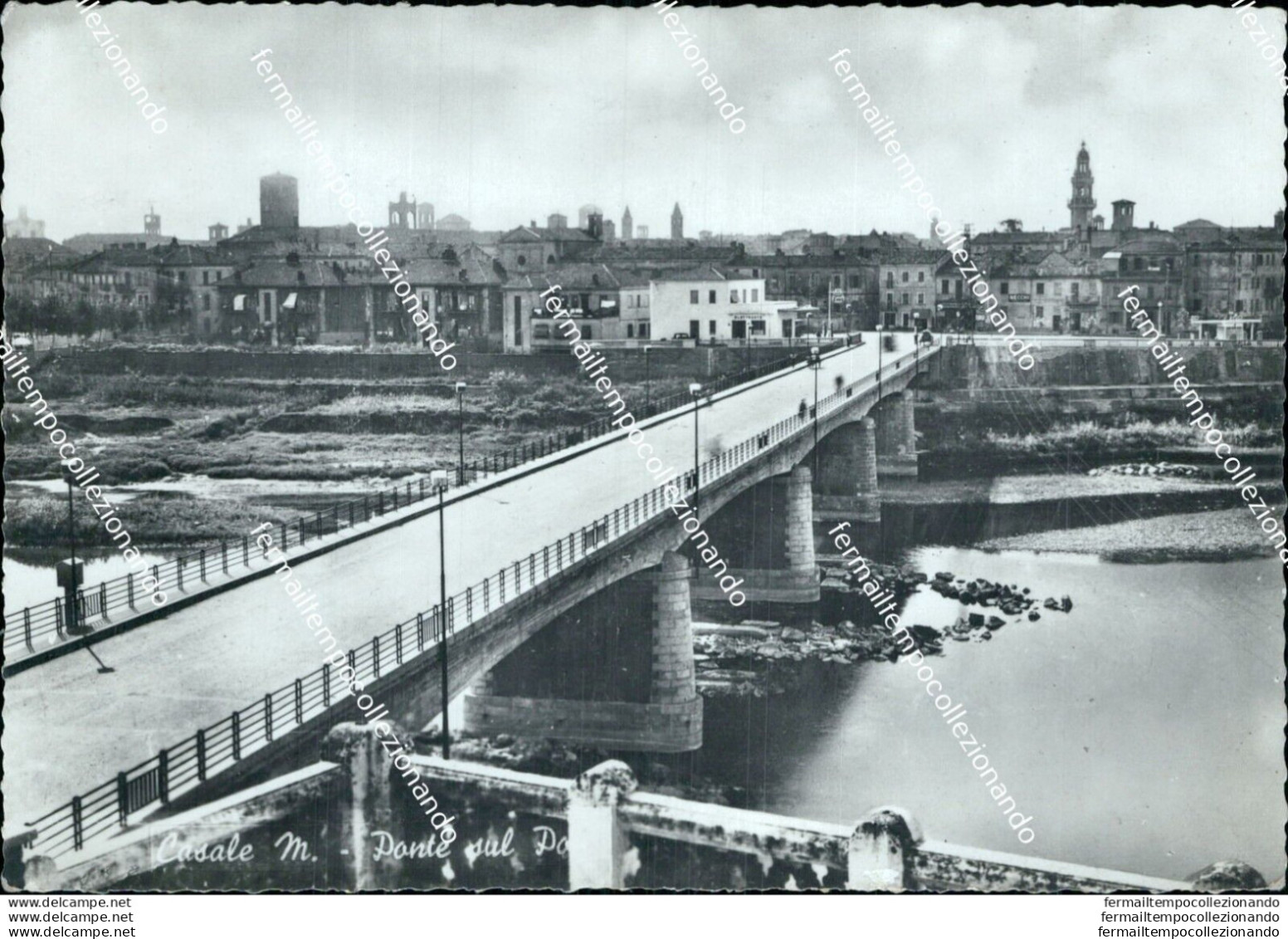 Ap498 Cartolina Casale Monferrato Ponte Sul Po Provincia Di Alessandria - Alessandria