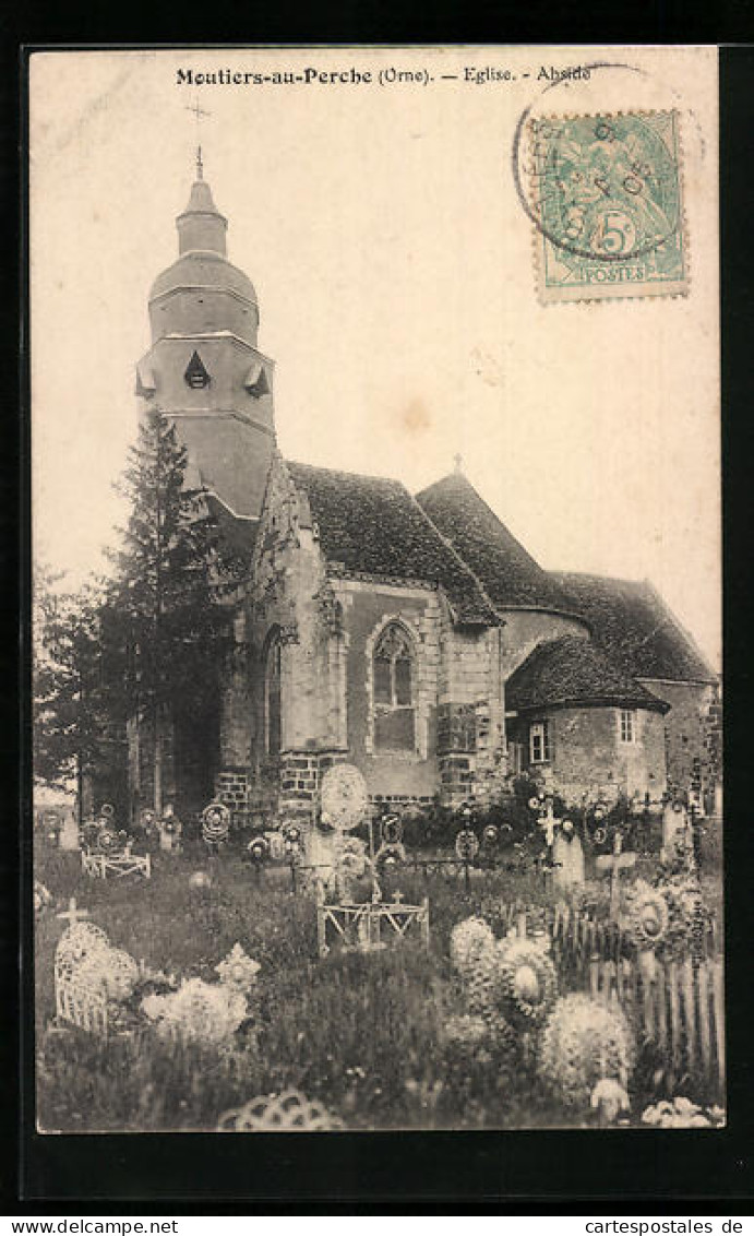 CPA Moutiers-au-Perche, Eglise, Abside  - Other & Unclassified