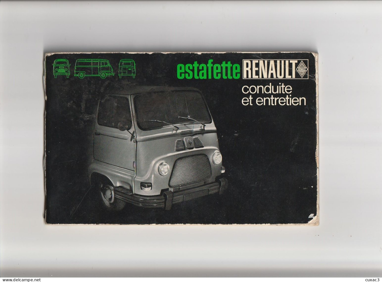 Guide  De Conduite Et D'entretien  Estafette RENAULT 1969 - Zonder Classificatie