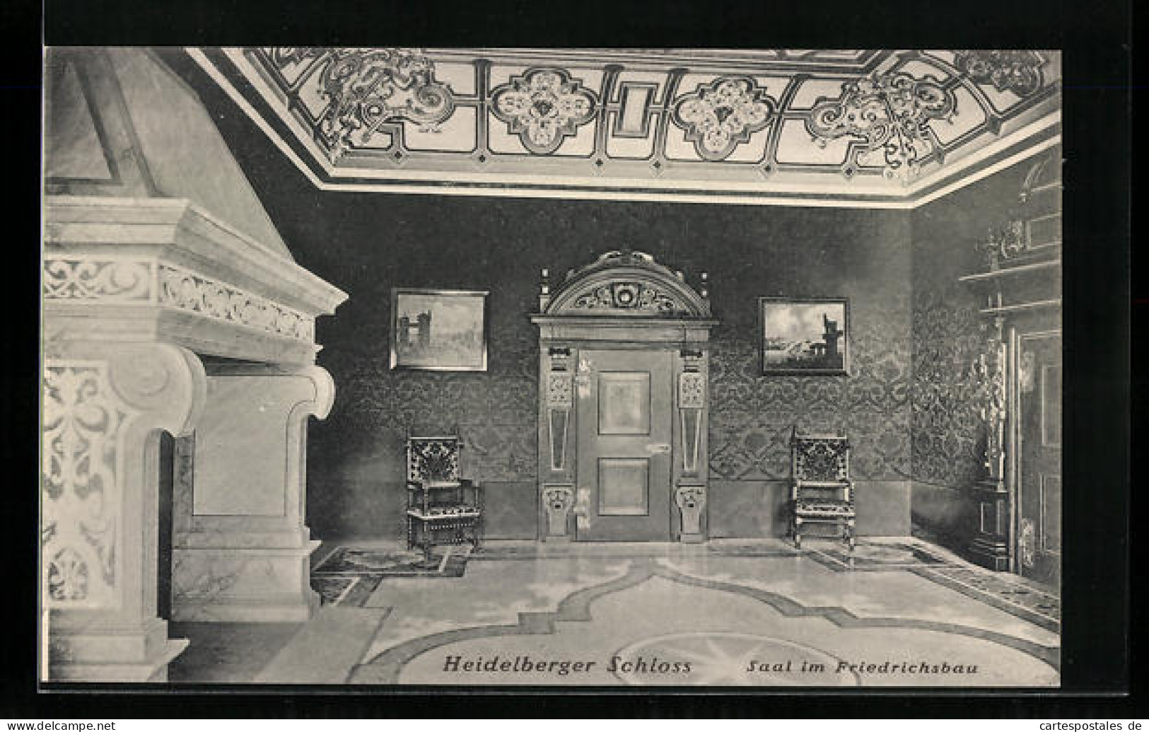 AK Heidelberg, Schloss, Saal Im Friedrichsbau  - Autres & Non Classés