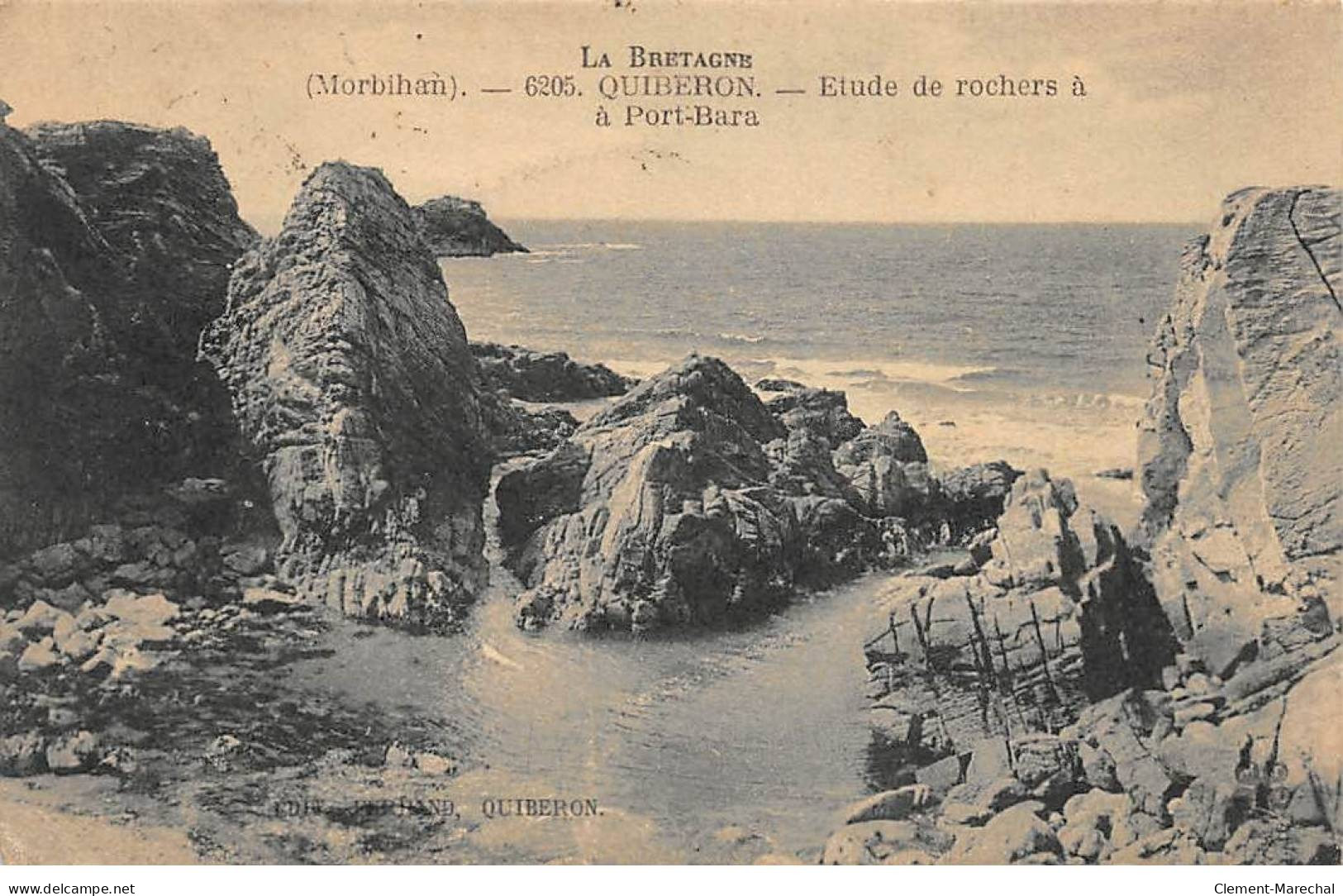 QUIBERON - Etude De Rochers à Port Bara - Très Bon état - Quiberon