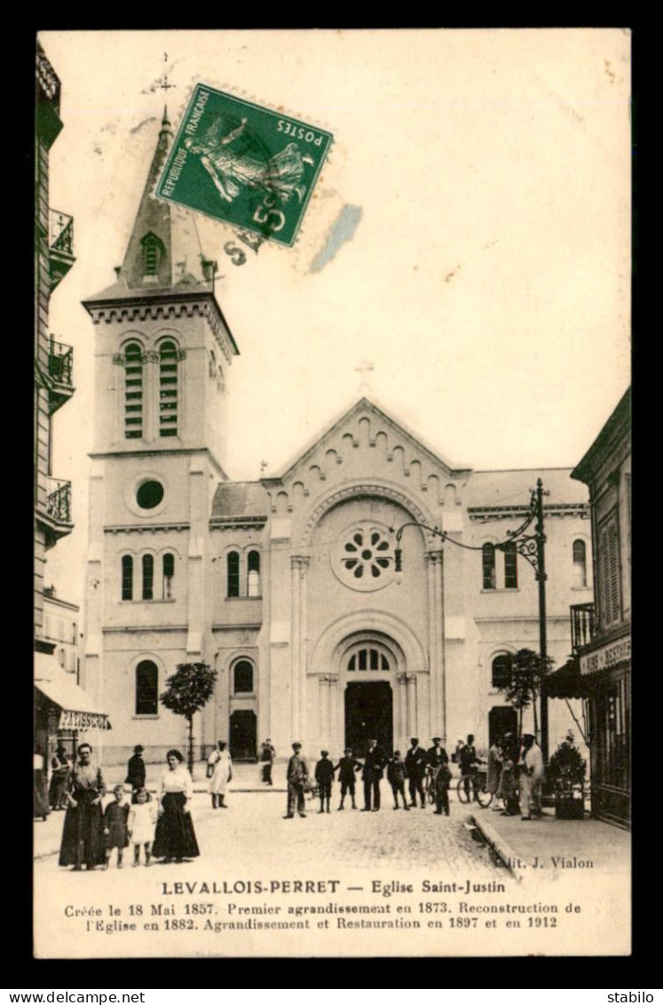 92 - LEVALLOIS-PERRET - EGLISE ST-JUSTIN - Levallois Perret