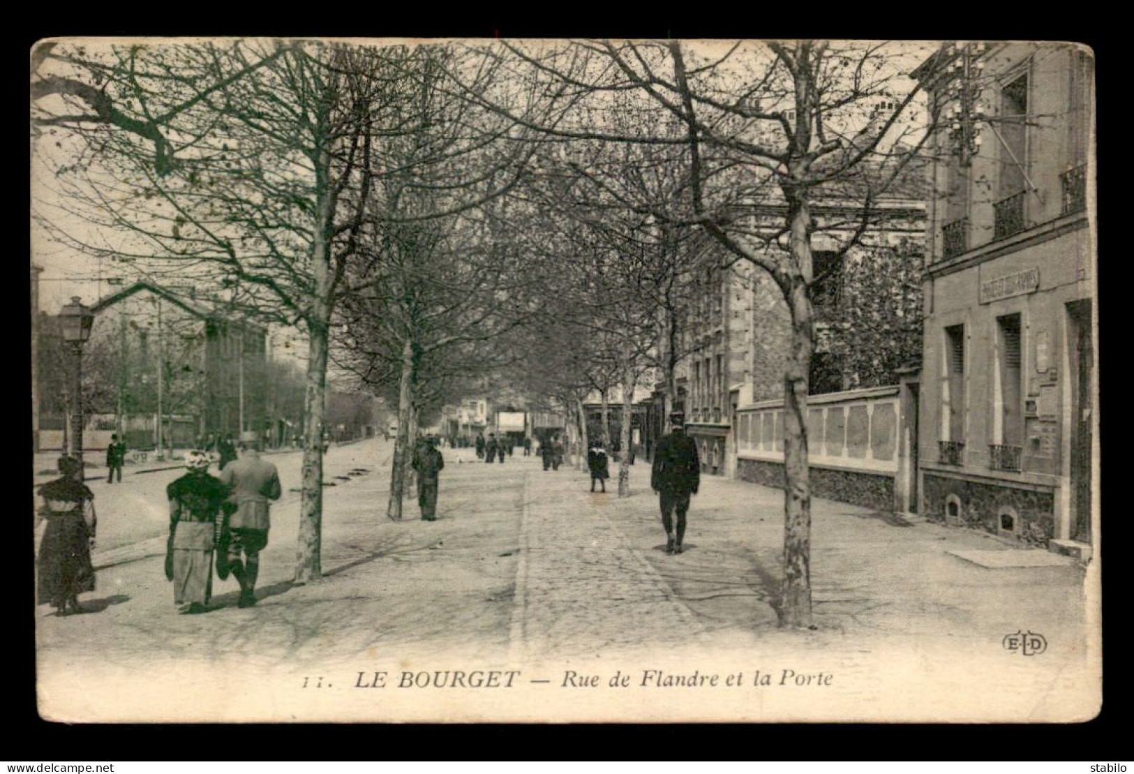 93 - LE BOURGET - RUE DE FLANDRE ET LA PORTE - Le Bourget