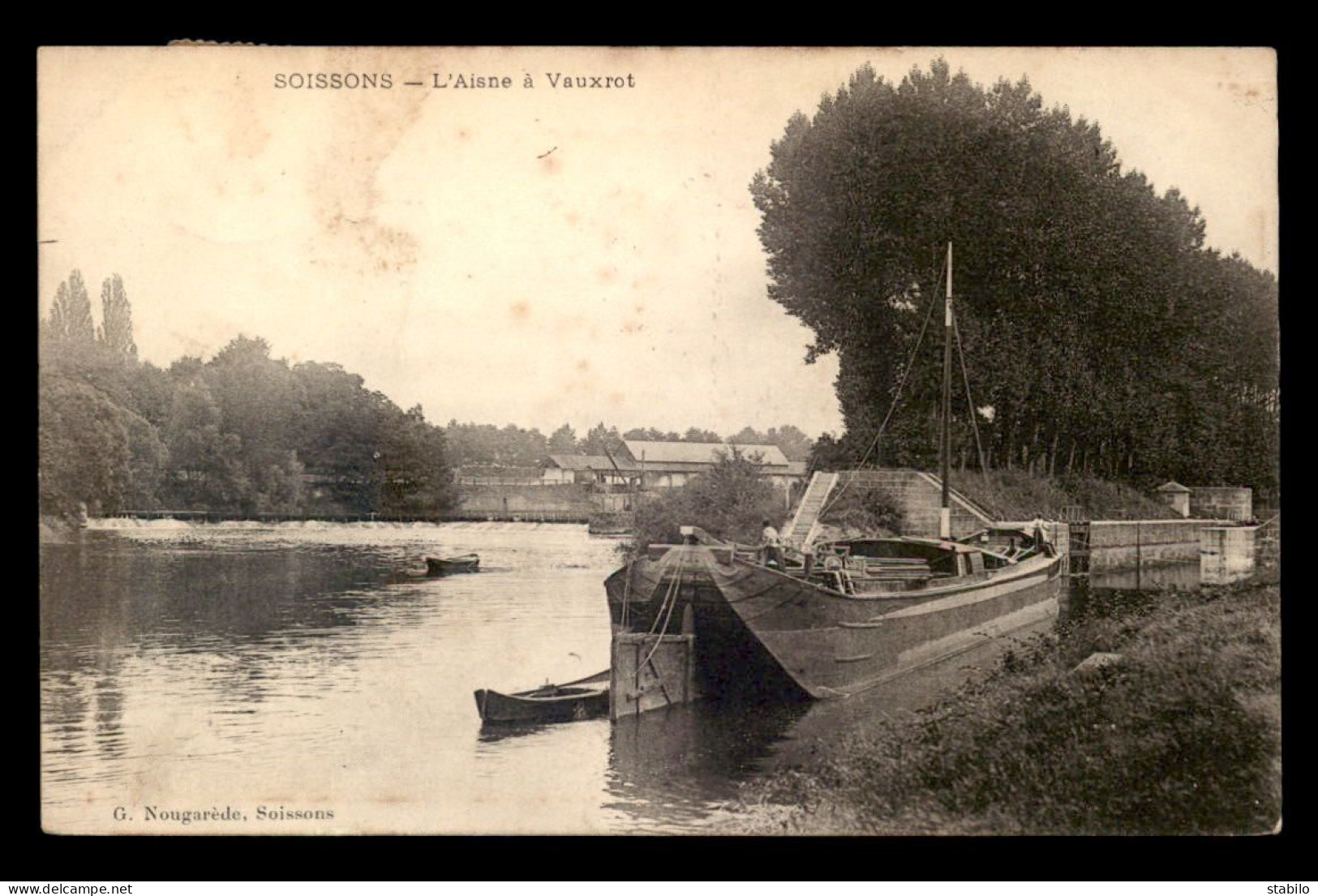 02 - SOISSONS - PENICHE SUR L'AISNE A VAUXROT - Soissons