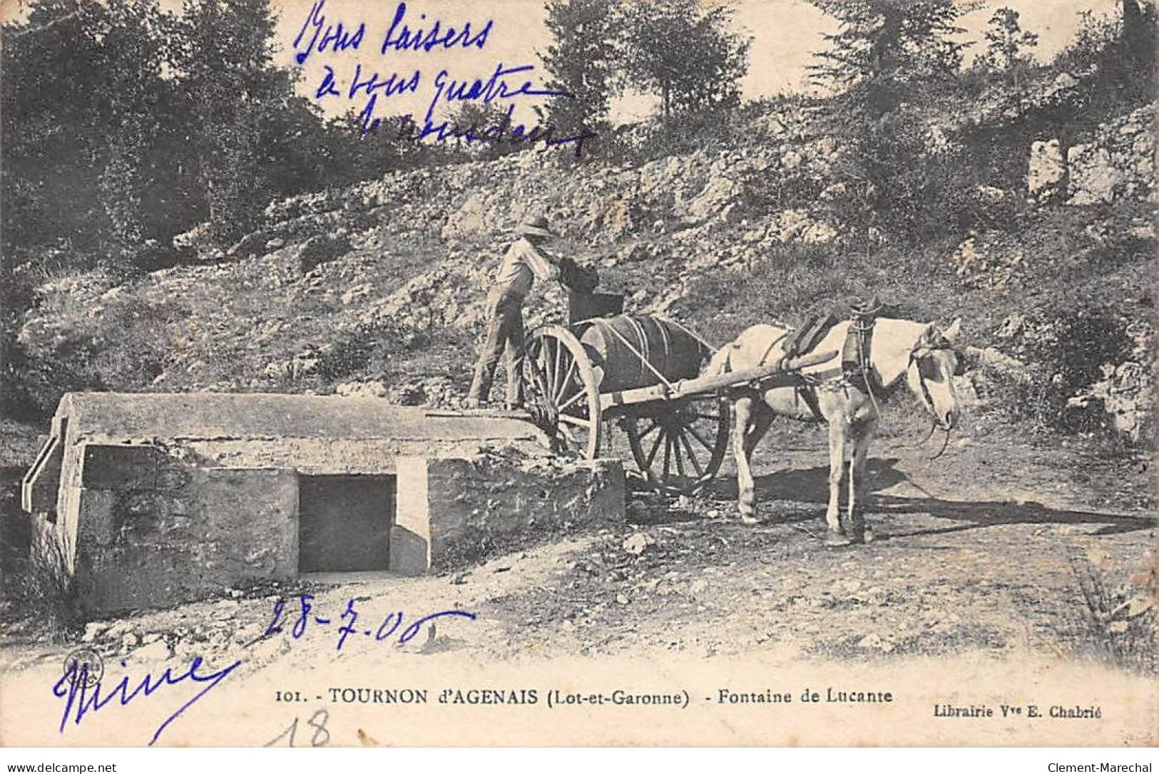 TOURNON D'AGENAIS - Fontaine De Lucante - Très Bon état - Tournon D'Agenais