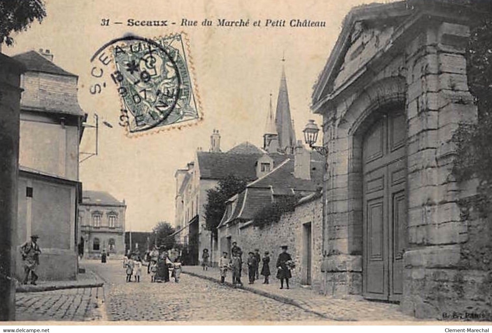 SCEAUX : Rue Du Marché Et Petit Château - état - Sceaux