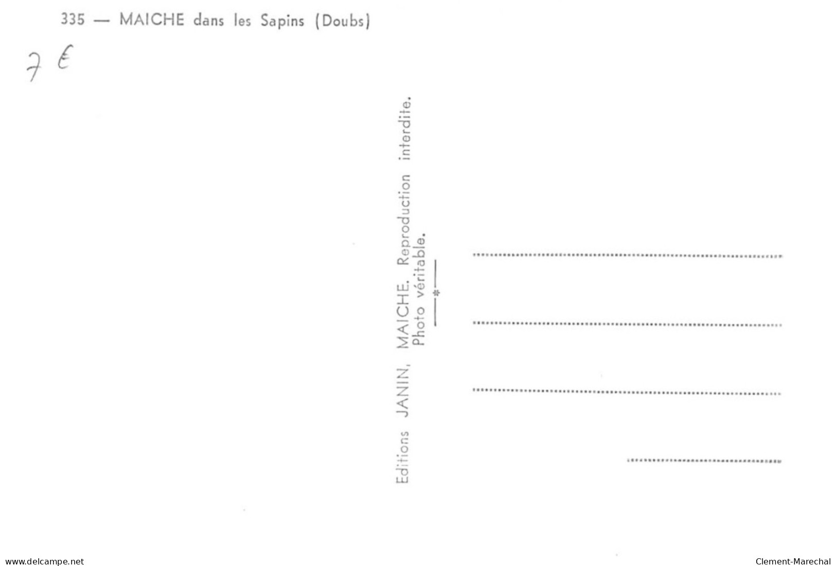 MAICHE : Dans Les Sapins - Tres Bon Etat - Other & Unclassified