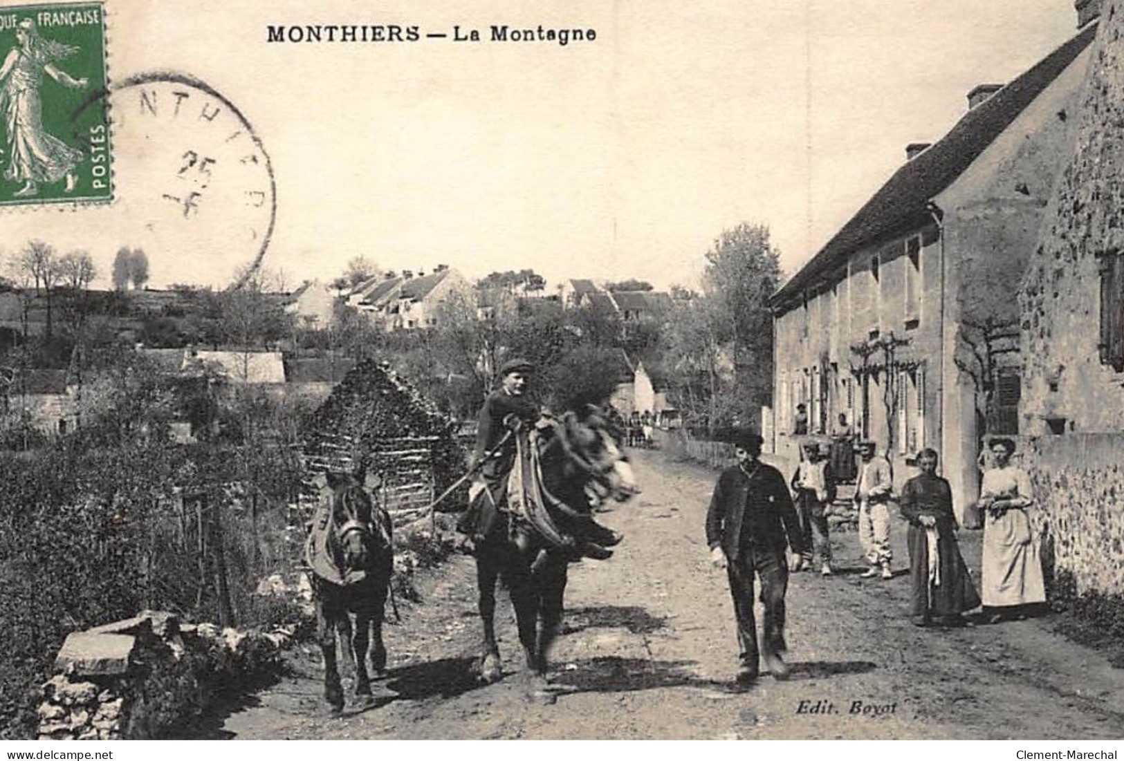 MONTHIERS : La Montagne - Tres Bon Etat - Other & Unclassified