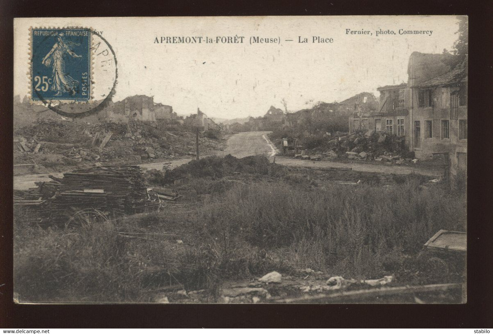 55 - APREMONT-LA-FORET - LA PLACE - EDITEUR FERNIER, COMMERCY - Sonstige & Ohne Zuordnung