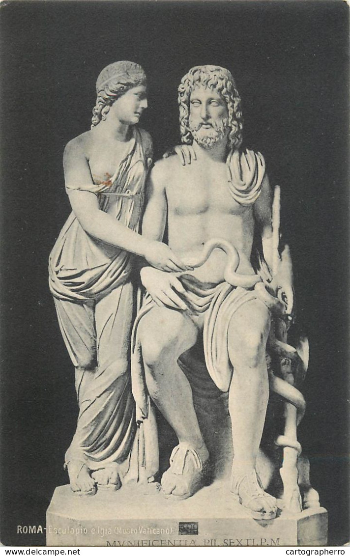 Postcard Italy Rome Vatican Museum Sculpture - Andere Monumente & Gebäude