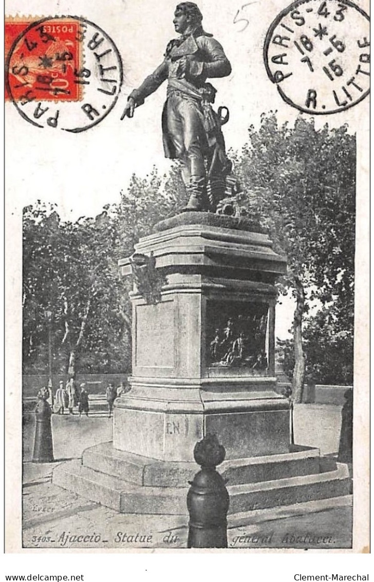 AJACCIO : Statue Du Generale Abaturre - Etat - Ajaccio