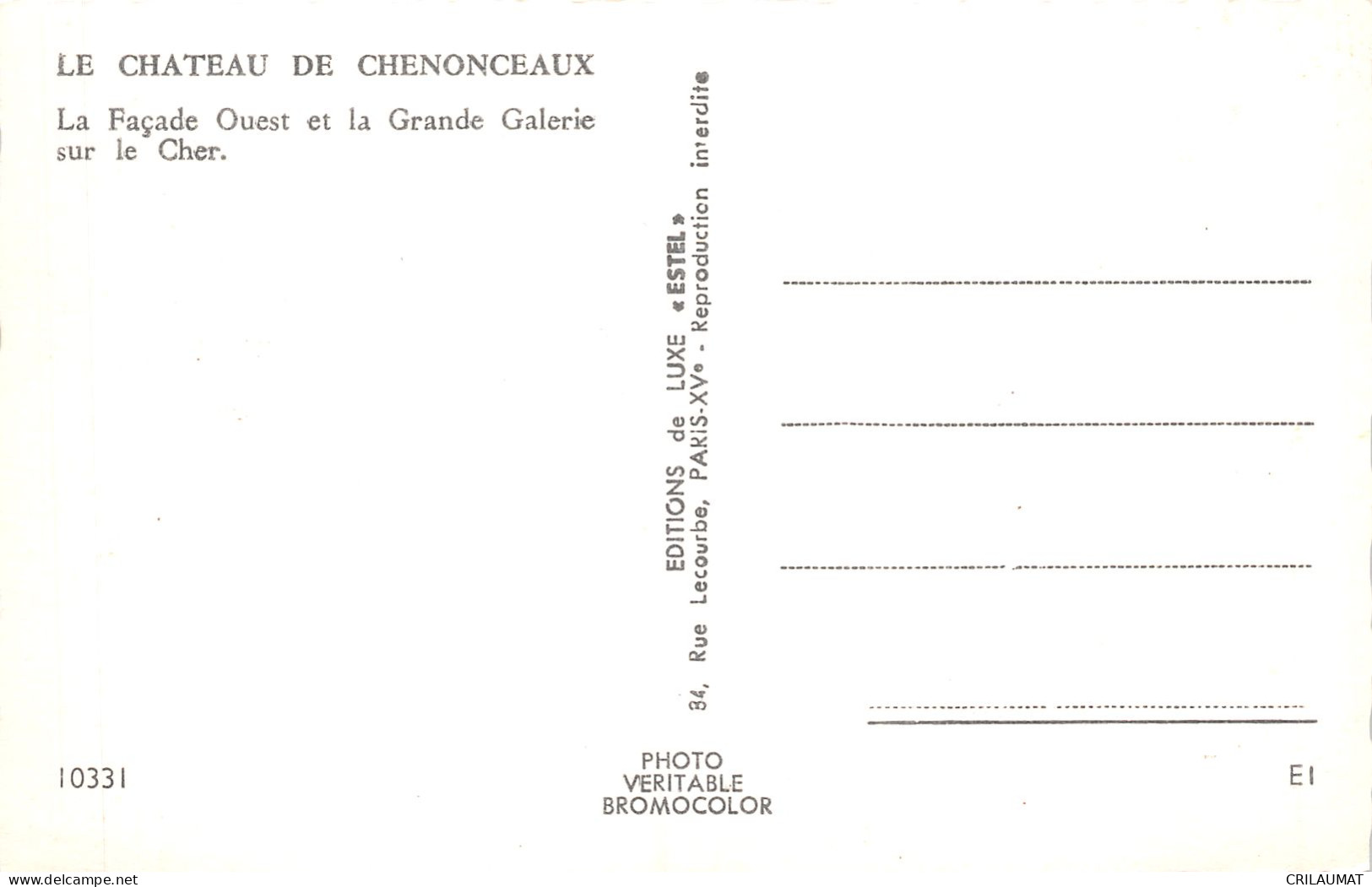 37-CHENONCEAUX-N°5149-A/0029 - Chenonceaux
