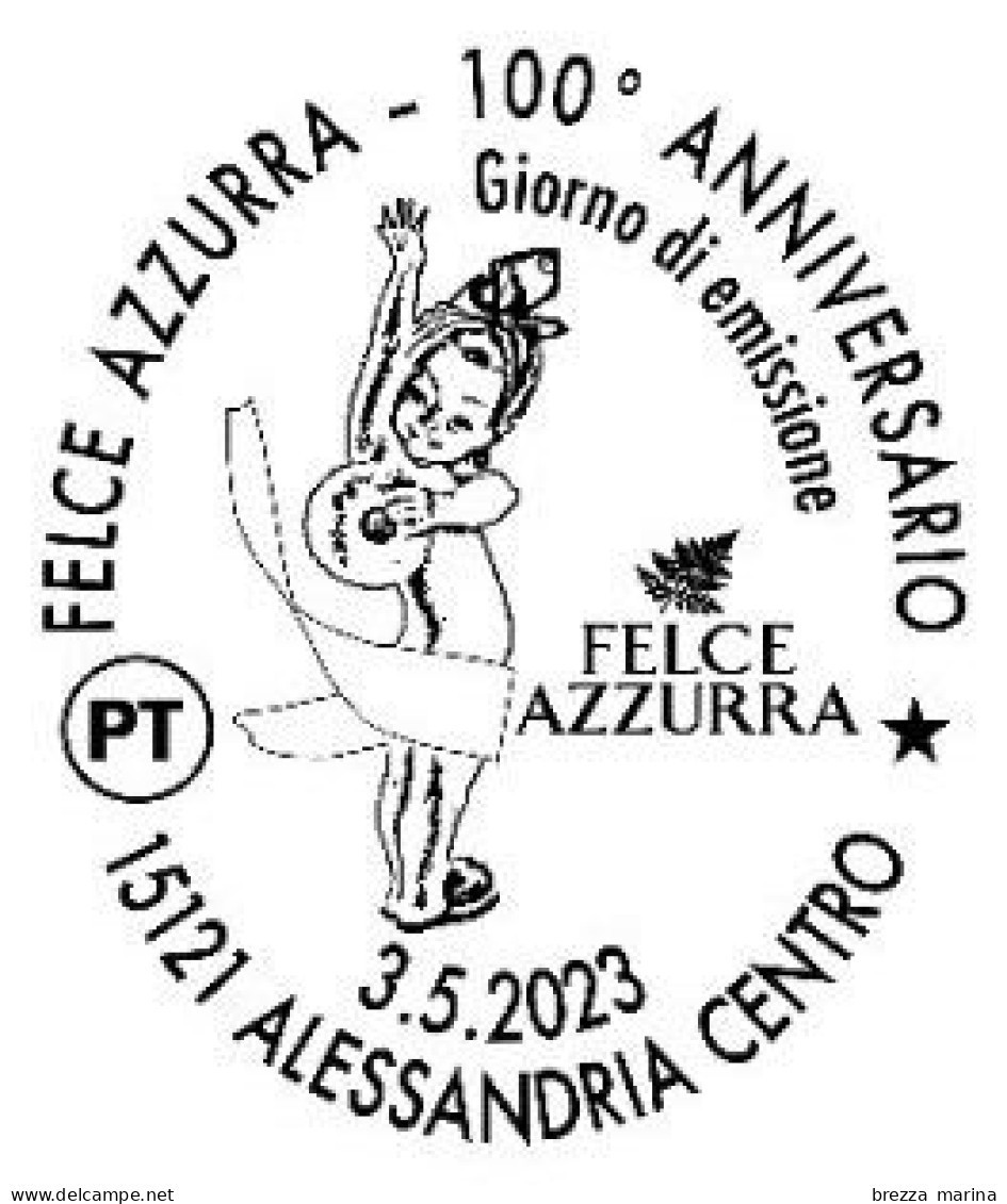 ITALIA - Usato - 2023 - 100 Anni Di Felce Azzurra, Talco - Profumo Di Casa - Paglieri - B - 2021-...: Afgestempeld