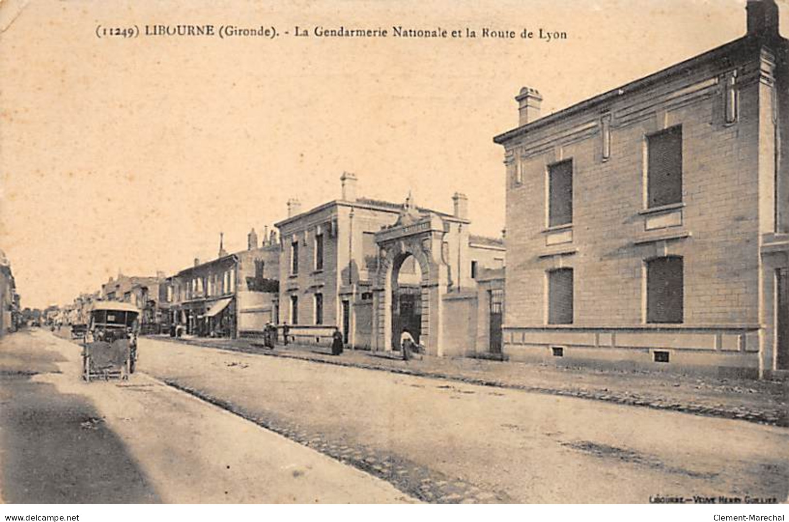 LIBOURNE - La Gandarmerie Nationale Et La Route De Lyon - Très Bon état - Libourne