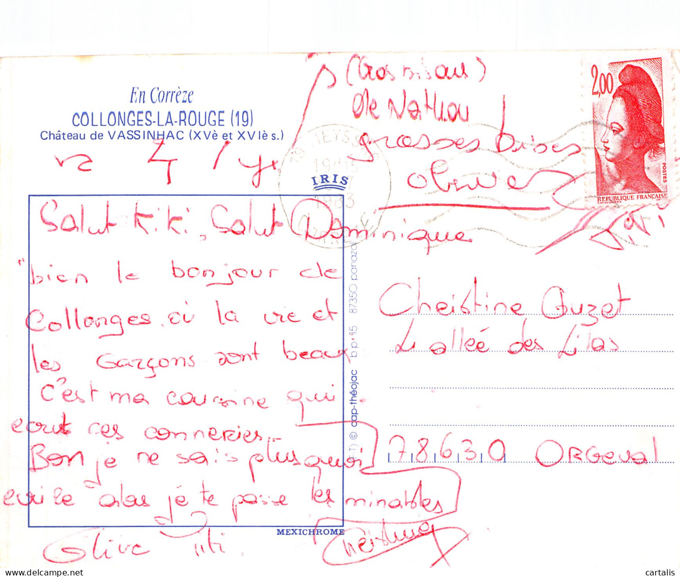 19-COLLONGES LA ROUGE-N°4205-C/0351 - Andere & Zonder Classificatie