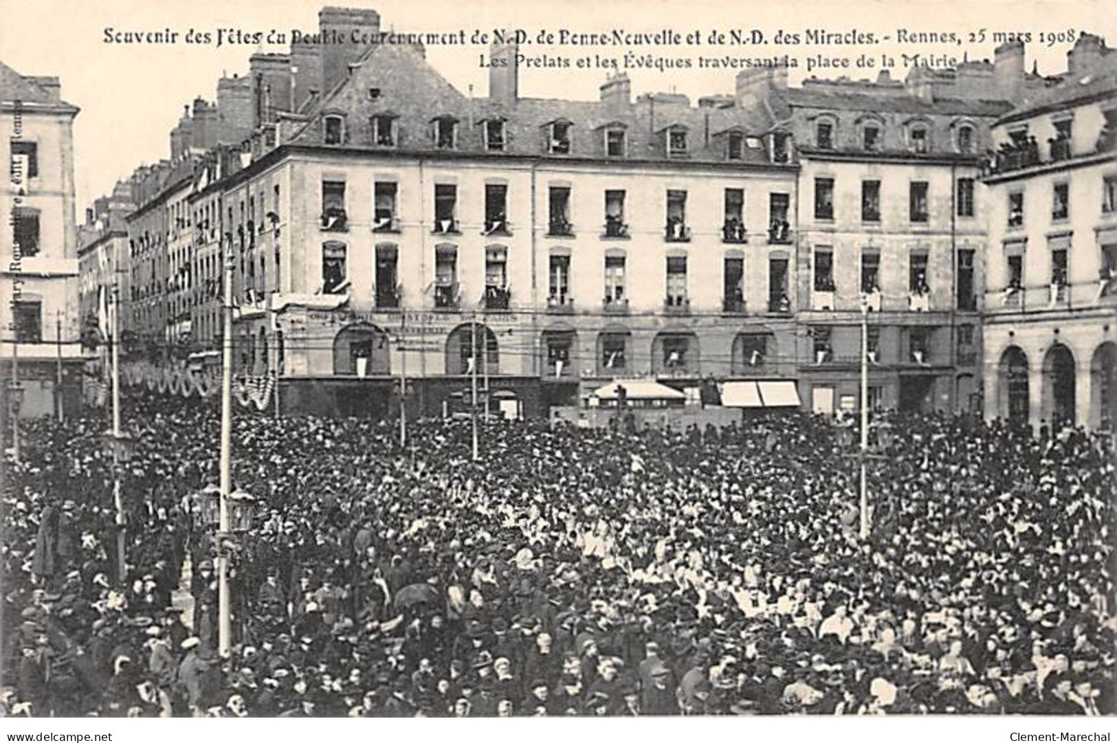 RENNES 1908 - Souvenir Des Fêtes Du Double Couronnement - Très Bon état - Rennes