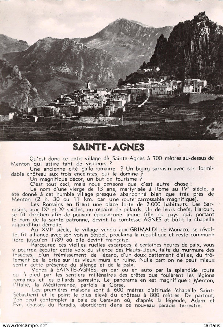 06-SAINTE AGNES-N°4206-C/0263 - Autres & Non Classés