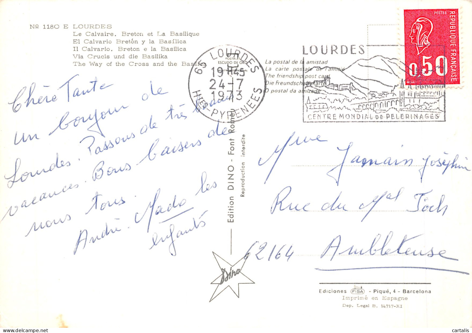 65-LOURDES-N°4206-C/0097 - Lourdes