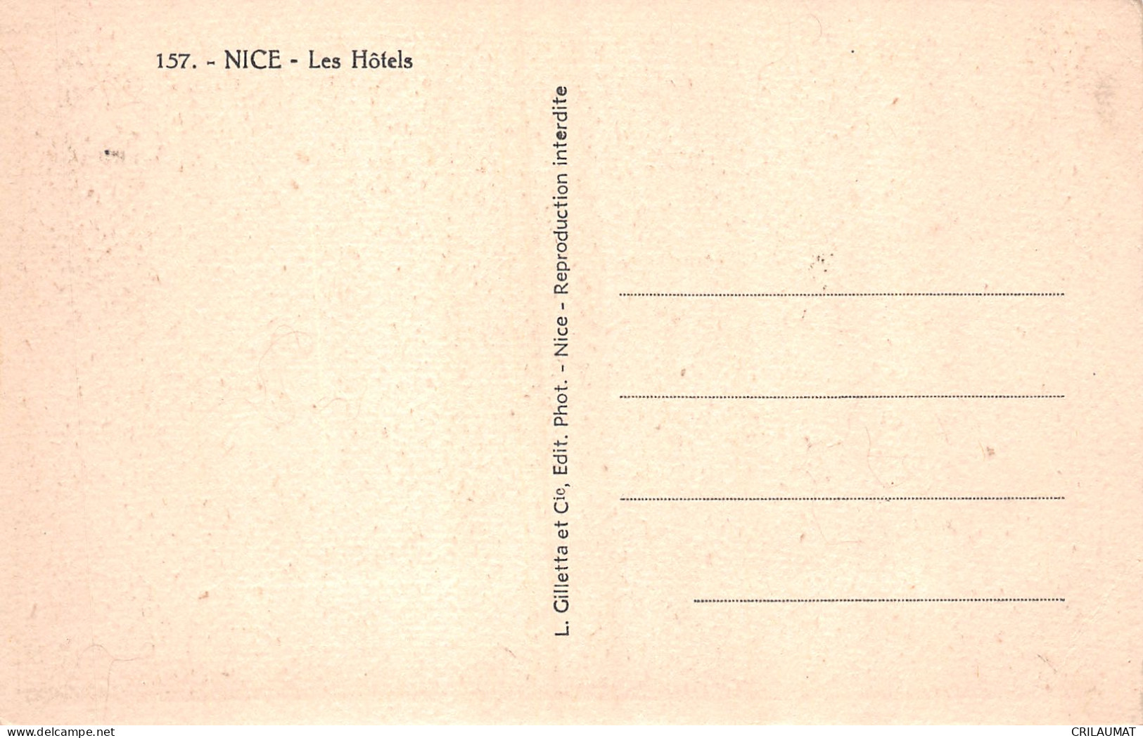 06-NICE-N°5152-E/0291 - Andere & Zonder Classificatie