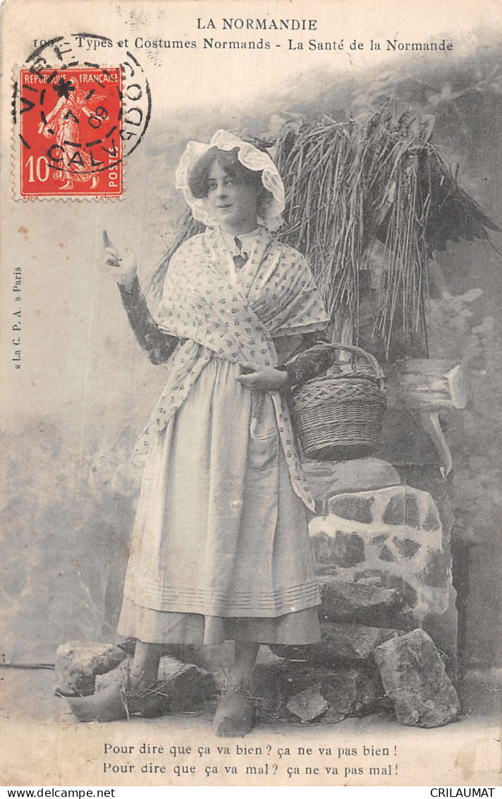 14-NORMANDIE FOLKLORE COSTUME NORMAND-N°5153-G/0029 - Autres & Non Classés