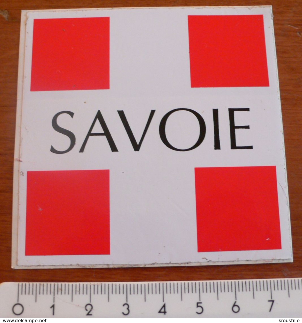 AUTOCOLLANT SAVOIE - DRAPEAU CARRE - Autocollants