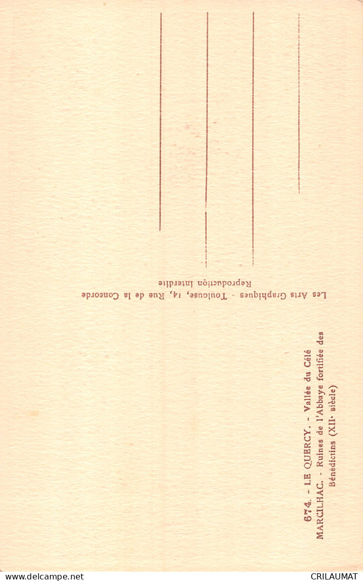 46-MARCILHAC-N°5155-B/0195 - Autres & Non Classés