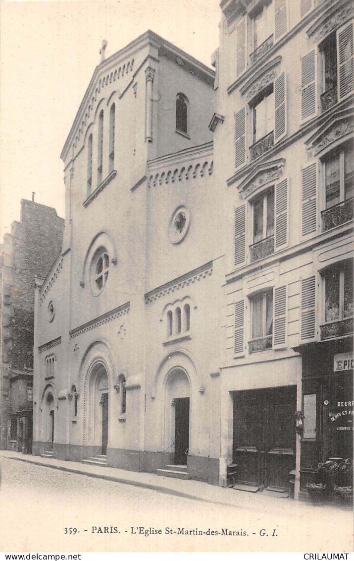 75-PARIS EGLISE SAINT MARTIN DES MARAIS-N°5156-B/0207 - Churches