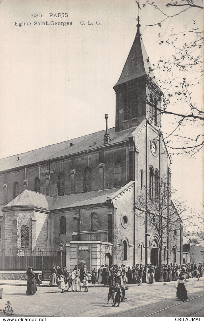 75-PARIS EGLISE SAINT GEORGES-N°5156-B/0091 - Churches