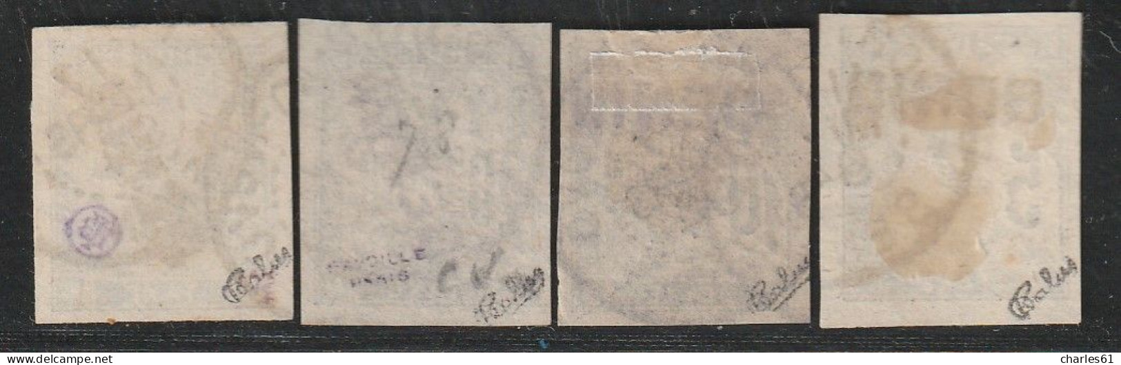BENIN - Timbres-Taxe N°1 à 4 Obl (1894) Signé Calves - Used Stamps