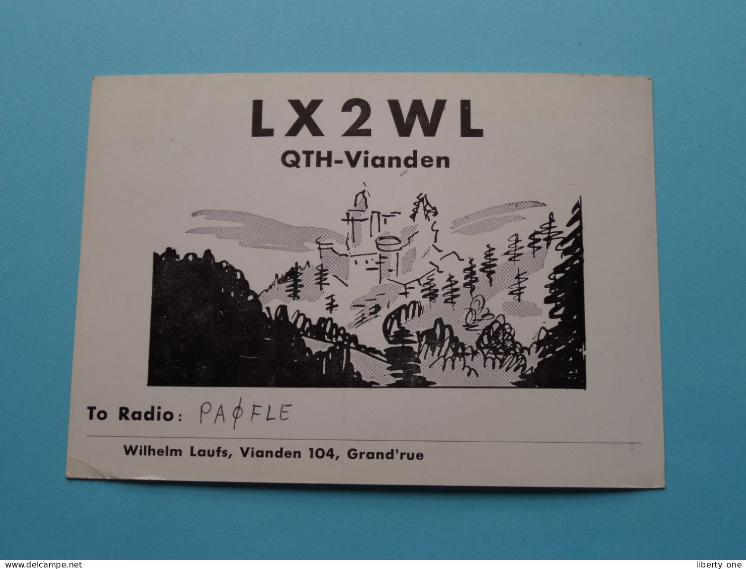 LX2WL - VIANDEN Luxembourg Wilhelm Laufs ( Radio / QSL ) 1968 - PAQFLE ( See SCANS ) ! - Otros & Sin Clasificación