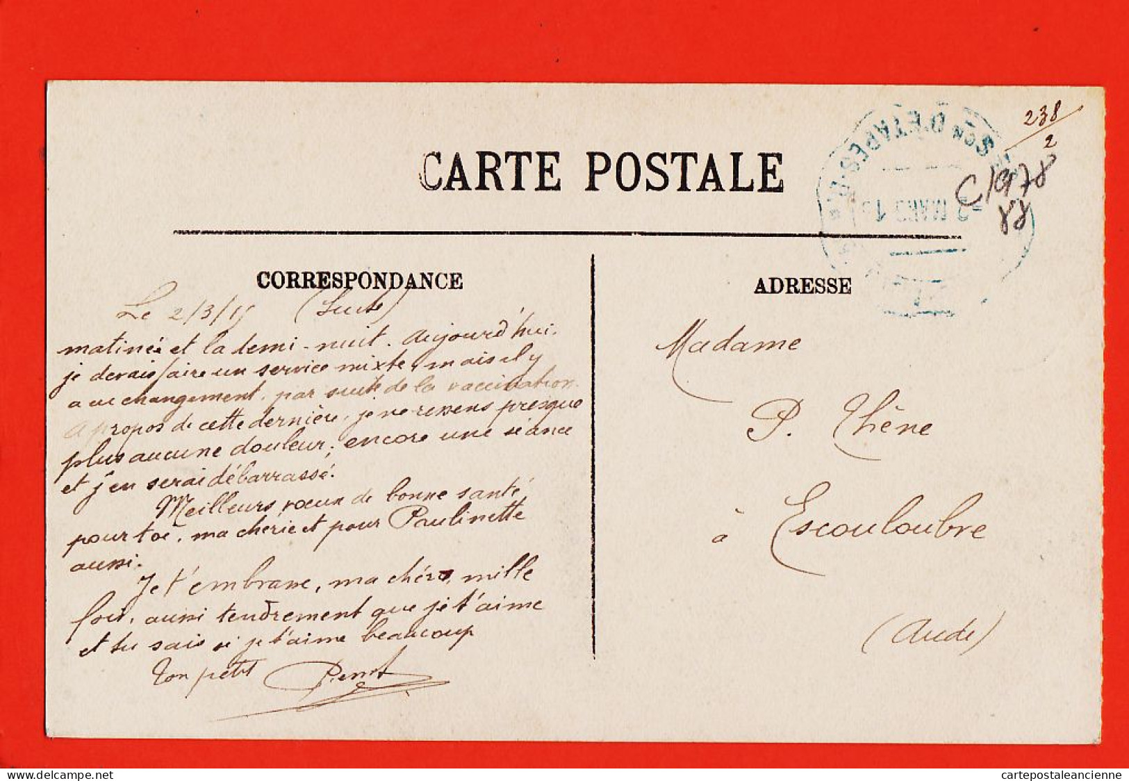 06081 / REMIREMONT 88-Vosges Cascade Saut De La CUVE Tampon Poste Guerre 1915 à Pierre THENE Escouloubre Aude -LEVY 56 - Remiremont