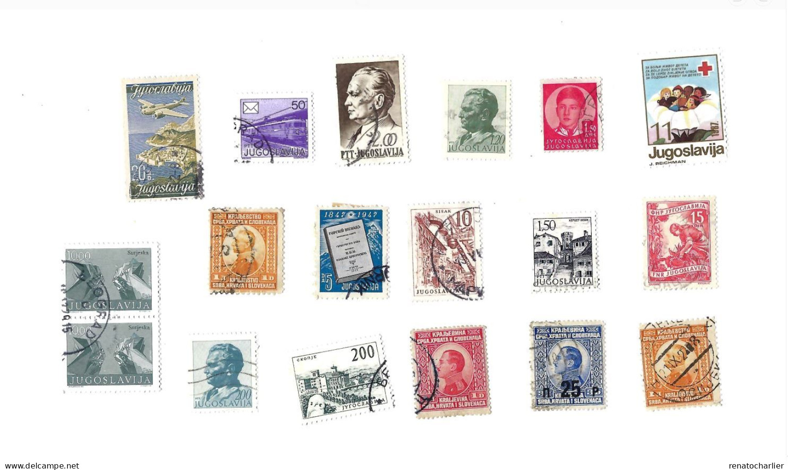 Collection De 60 Timbres  Oblitérés. - Lots & Serien