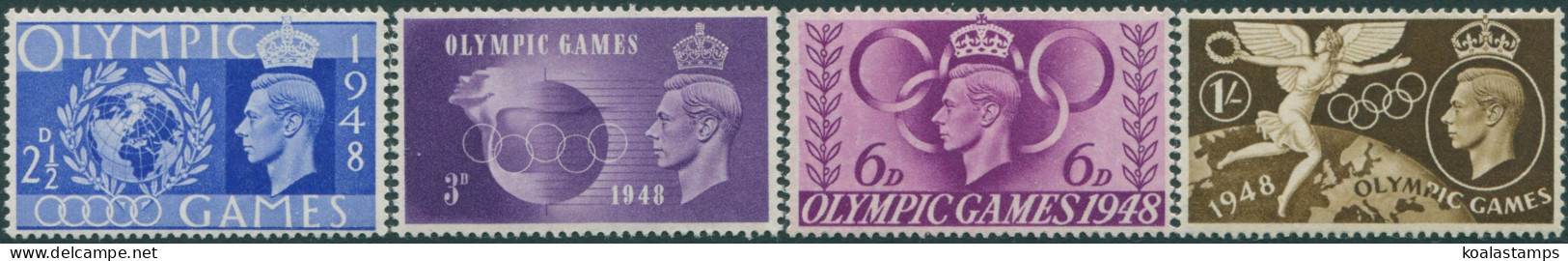 Great Britain 1948 SG495-498 KGVI Olympic Games Set MNH - Unclassified